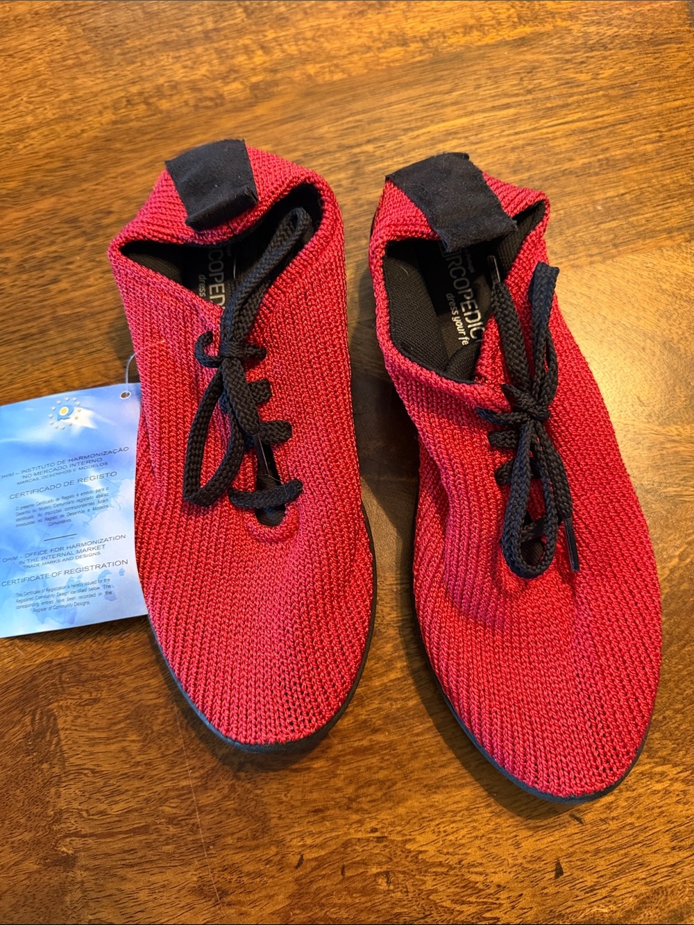 Arcopedico Knit Lace-Up Shoes - new. Size 38
